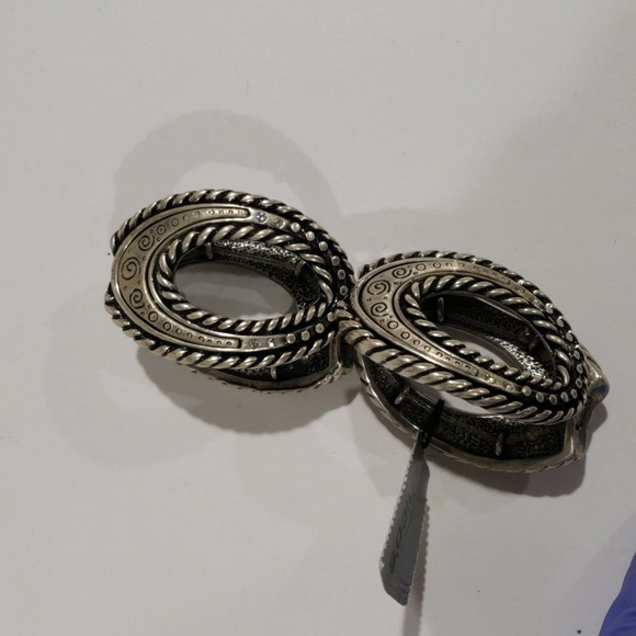 Chico’s Silver Ornate Metalwork Stretch Bracelet – Women’s Fashion Jewelry - Picture 8 of 10